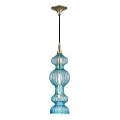Pomfret 1 Light Pendant - Brass