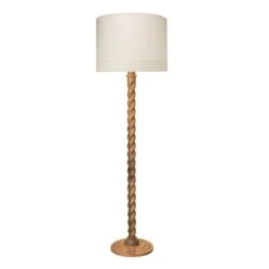 Barley Twist Floor Lamp - Natural