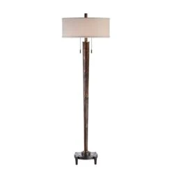 Rhett Burnished Oak Floor Lamp