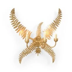 Gold Fern Leaf Sconce