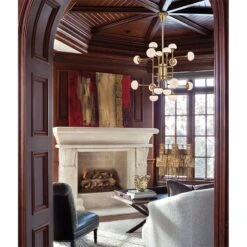 Fleming 16 Light Chandelier -Best Lighting Shop 4716 agb 4