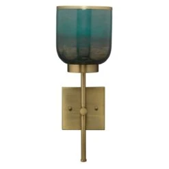 Vapor Single Sconce - Brass & Metallic
