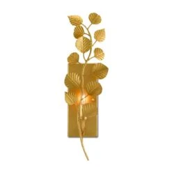 Golden Eucalyptus Wall Sconce