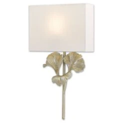 Gingko Wall Sconce - Silver