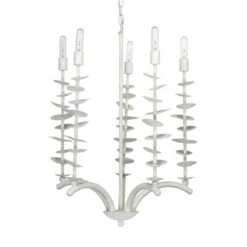 Petals Chandelier - White Gesso