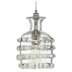 Small Ribbon Pendant - Clear