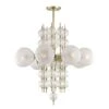 Calypso 8 Light Chandelier -Best Lighting Shop 6433 agb 1
