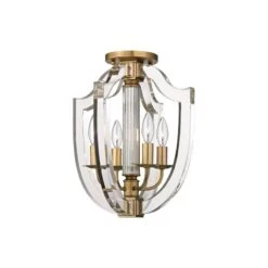 Arietta 4 Light Semi Flush