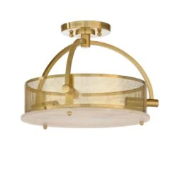 Moon Ceiling Light - Brass