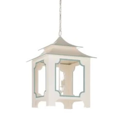 Tole Pagoda Lantern - Cream
