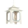 Tole Pagoda Lantern - Gray -Best Lighting Shop 69719 1