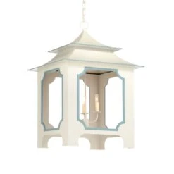 Tole Pagoda Lantern - Gray