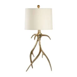 Antler Hall Lamp - Brass