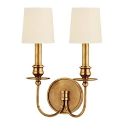 Cohasset 2 Light Wall Sconce -Best Lighting Shop 8212 agb 1