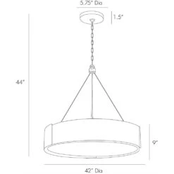 Dante Large Chandelier - Brass -Best Lighting Shop 89702 8