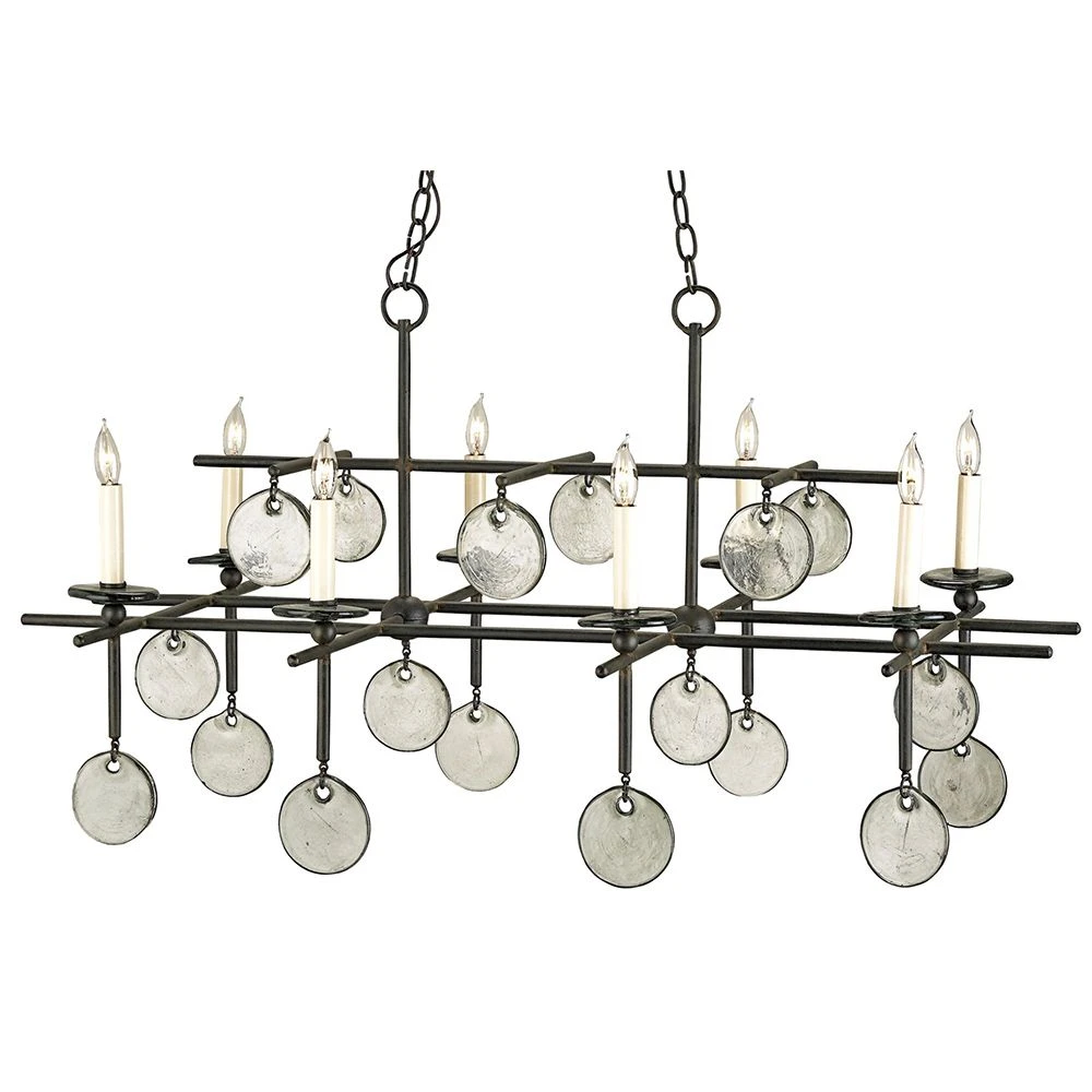Sethos Rectangular Chandelier- Iron 3 Sethos Rectangular Chandelier- Iron