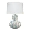 Oceane Gourd Table Lamp - White -Best Lighting Shop 9oceawhc131g