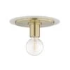 Milo Small Flush Mount -Best Lighting Shop h137501s agb wh 1