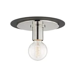 Milo Small Flush Mount 8 Milo Small Flush Mount -Best Lighting Shop h137501s pn bk 1
