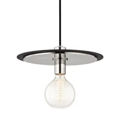 Milo Large Pendant -Best Lighting Shop h137701l pn bk 1