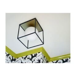 Aira Small Flush Mount -Best Lighting Shop h141501l agb bk 3