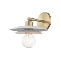 Milla Small Wall Sconce -Best Lighting Shop h175101s agb wh 1