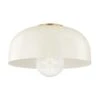 Avery Semi Flush - Aged Brass / Cream -Best Lighting Shop h199501l agb cr 1