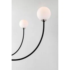 Coco Chandelier - Polished Nickel / Black 13 Coco Chandelier - Polished Nickel / Black -Best Lighting Shop h234807 pn bk 4