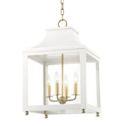 Leigh Large Pendant - White