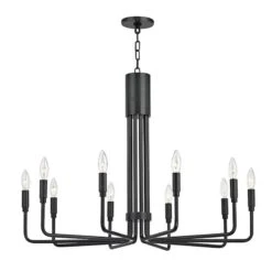 Brigitte 10 Light Large Chandelier -Best Lighting Shop h261810 ob 1