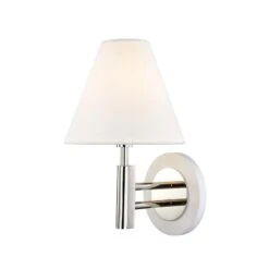 Robbie Wall Sconce - Polished Nickel