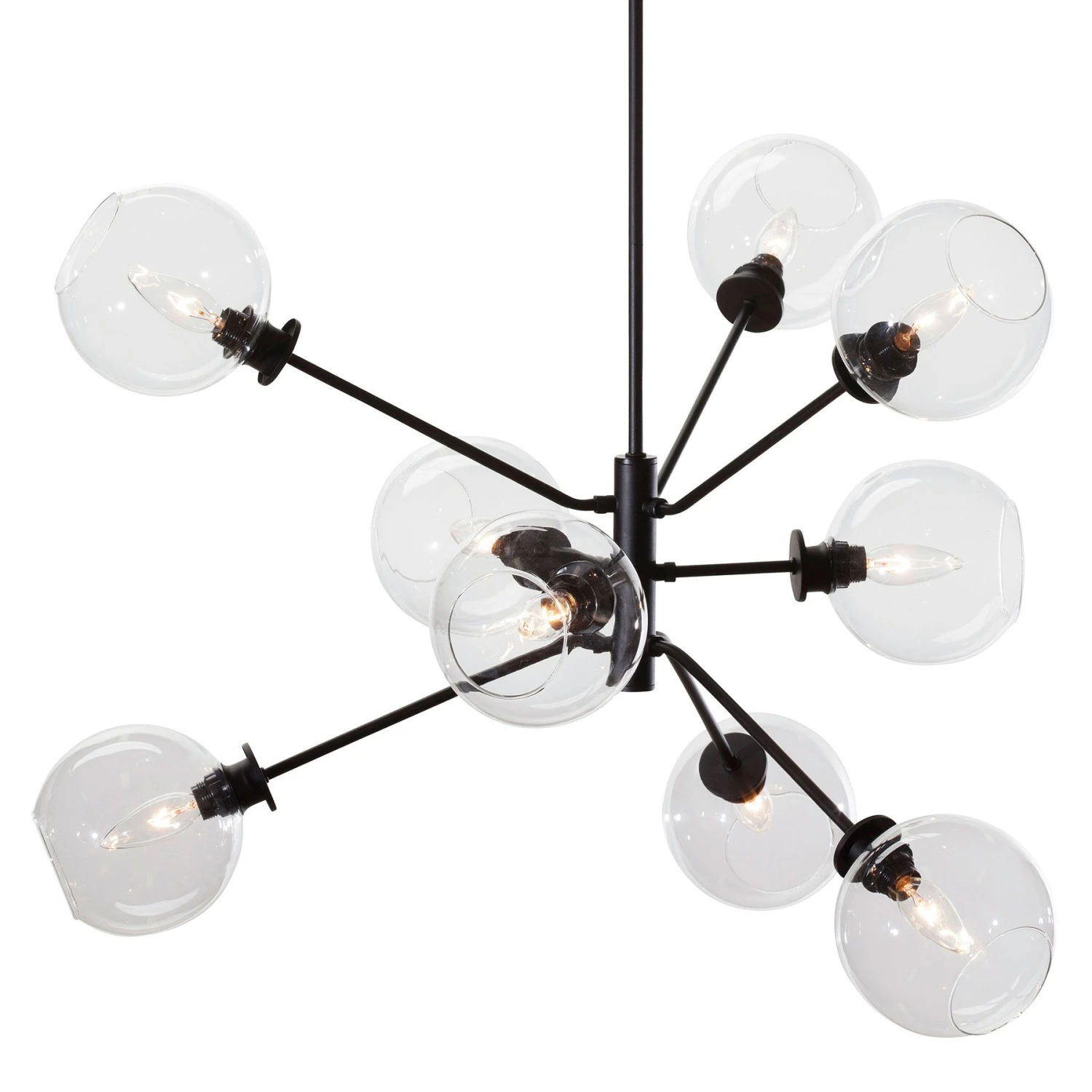 Atom Pendant Chandelier - Clear 3 Atom Pendant Chandelier - Clear