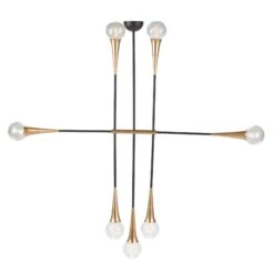 Tristan 7 Pendant - Black / Gold -Best Lighting Shop hgra493 3