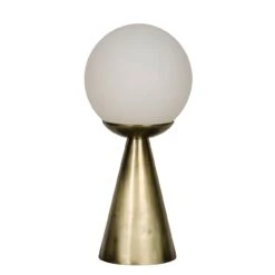 Noir Merle Table Lamp - Antique Brass