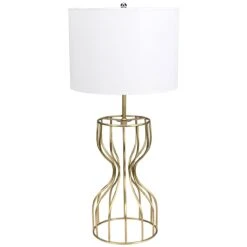Noir Perry Table Lamp - Antique Brass
