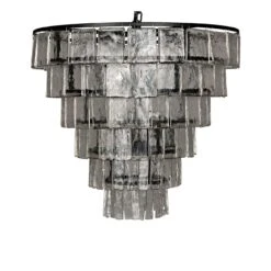 Noir Carnegie Chandelier - Black - Large