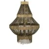 Noir Domo Chandelier - Metal With Brass -Best Lighting Shop lamp695mb 1