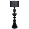 Noir Wilton Floor Lamp With Shade, Black Steel -Best Lighting Shop lamp749mtbsh lg