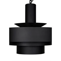 Noir Parlor Pendant, Black Steel -Best Lighting Shop lamp753mtb 6 lg