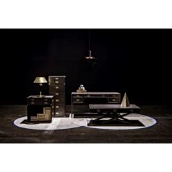 Noir Parlor Pendant, Black Steel -Best Lighting Shop lamp753mtb 7 lg